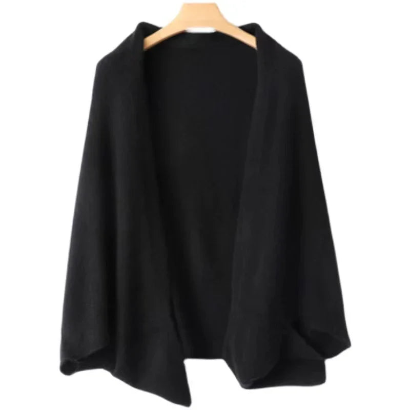CASHMERE BLEND CAPE AND SCARF