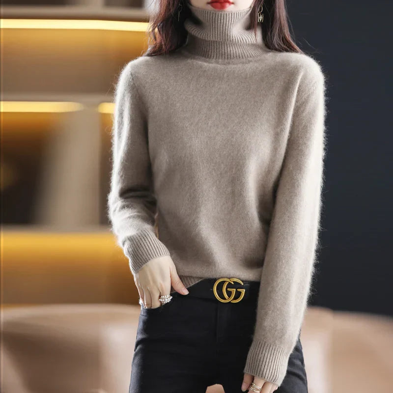 CASHMERE TURTLENECK JUMPER