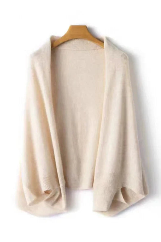 CASHMERE BLEND CAPE AND SCARF
