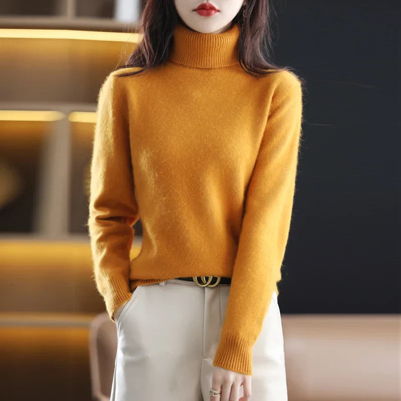 CASHMERE TURTLENECK JUMPER