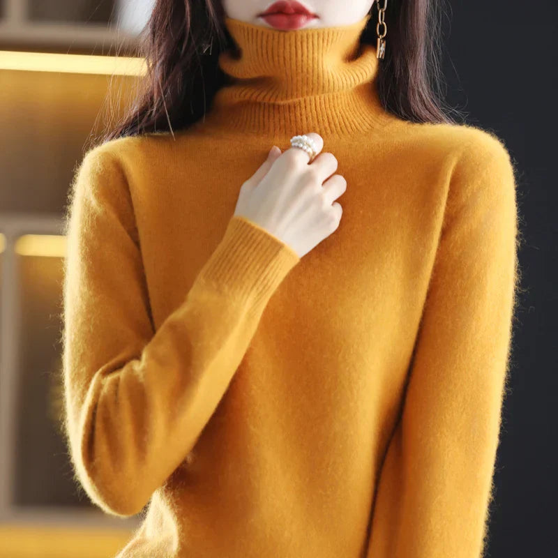 CASHMERE TURTLENECK JUMPER