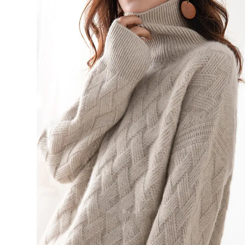 CASHMERE KNIT SWEATER – CREW NECK