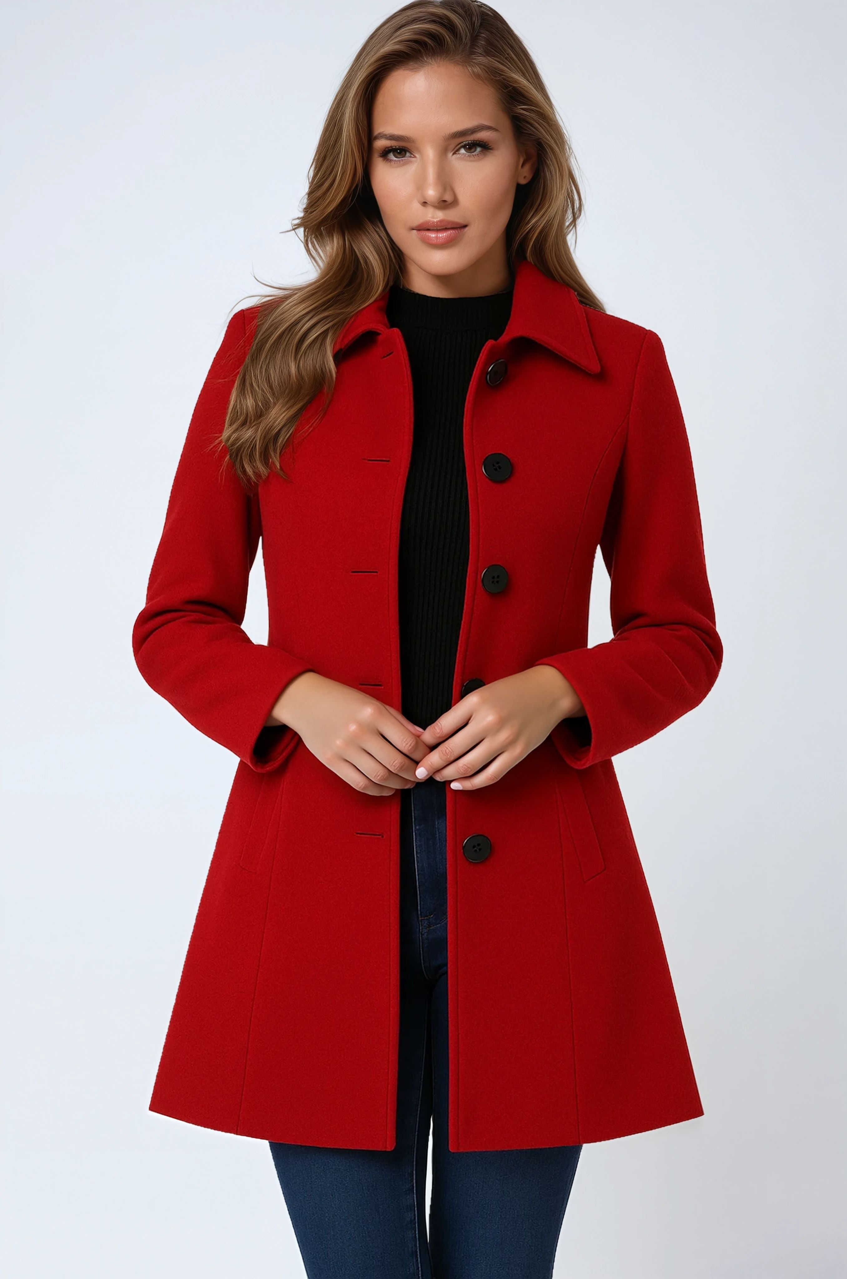 SINGLE BREASTED WINTER TRENCH COAT