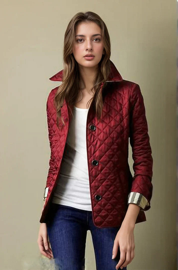 QUILTED JACKET | LIGHTWEIGHT BUTTON COAT