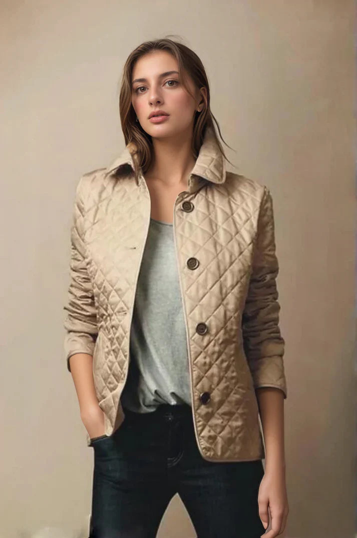 QUILTED JACKET | LIGHTWEIGHT BUTTON COAT