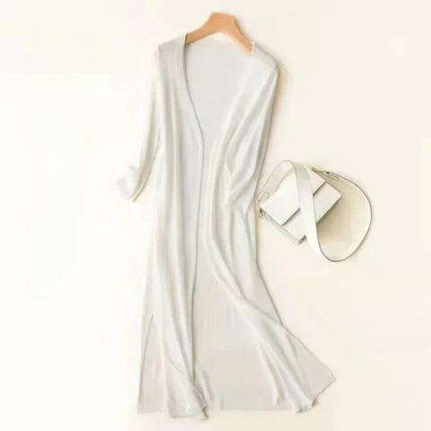 LIGHTWEIGHT LONG CARDIGAN – SOFT KNIT