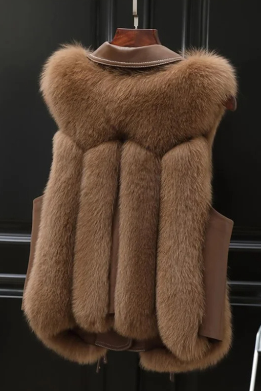 FAUX FUR SLEEVELESS VEST