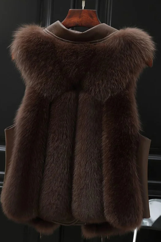 FAUX FUR SLEEVELESS VEST