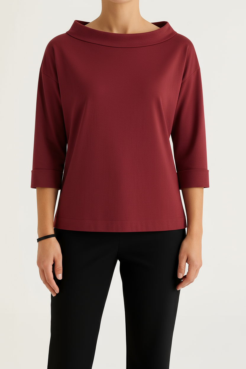 MODERN MINIMAL | RELAXED BOAT NECK TOP