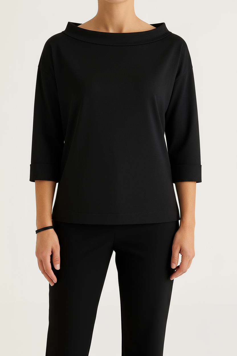 MODERN MINIMAL | RELAXED BOAT NECK TOP