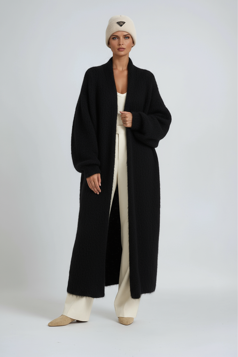 LONG CARDIGAN – OPEN FRONT COAT