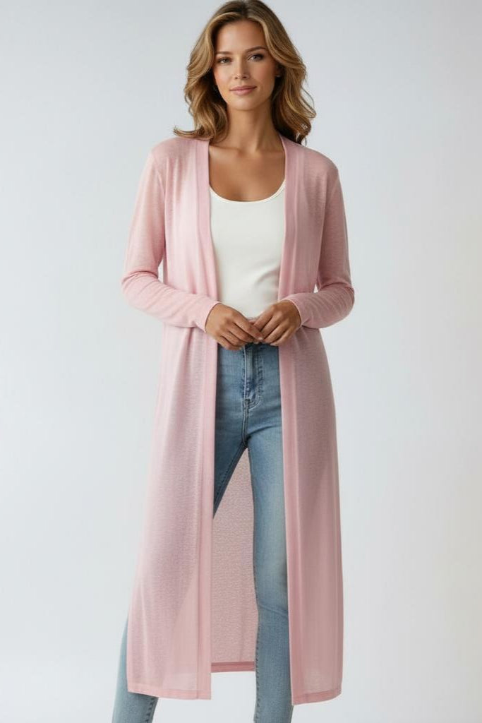 LIGHTWEIGHT LONG CARDIGAN – SOFT KNIT