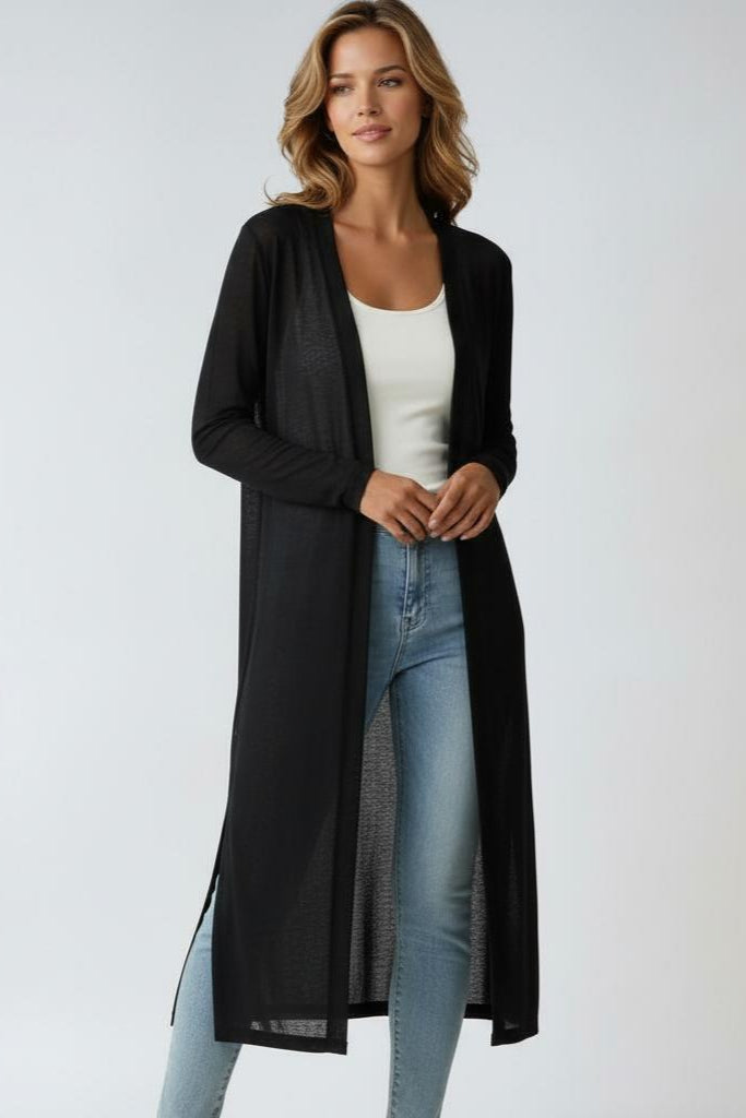 LIGHTWEIGHT LONG CARDIGAN – SOFT KNIT
