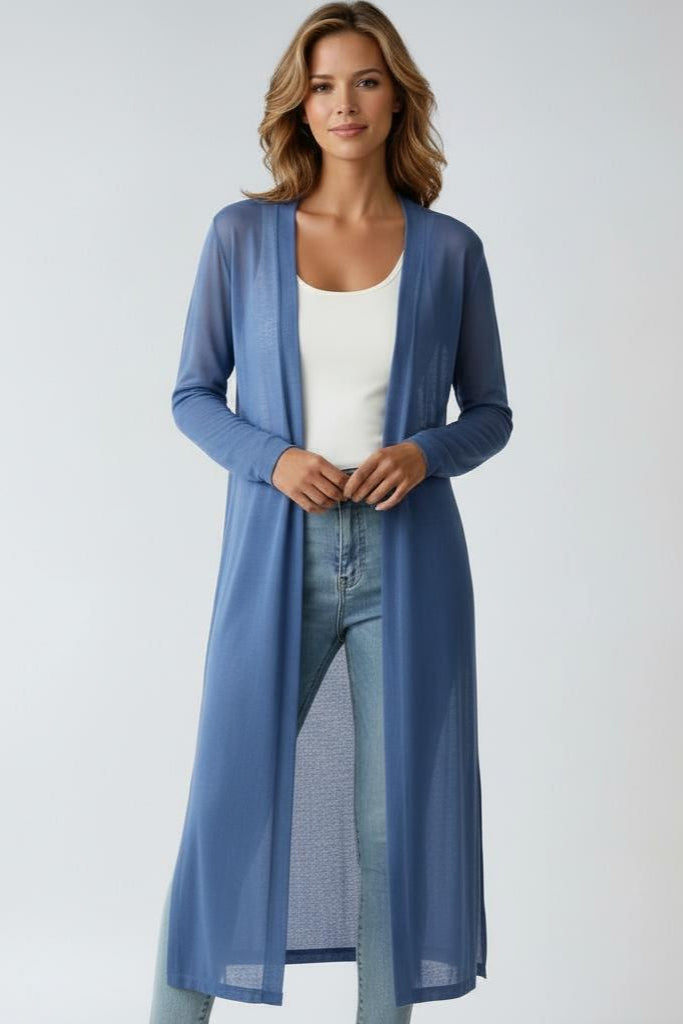 LIGHTWEIGHT LONG CARDIGAN – SOFT KNIT