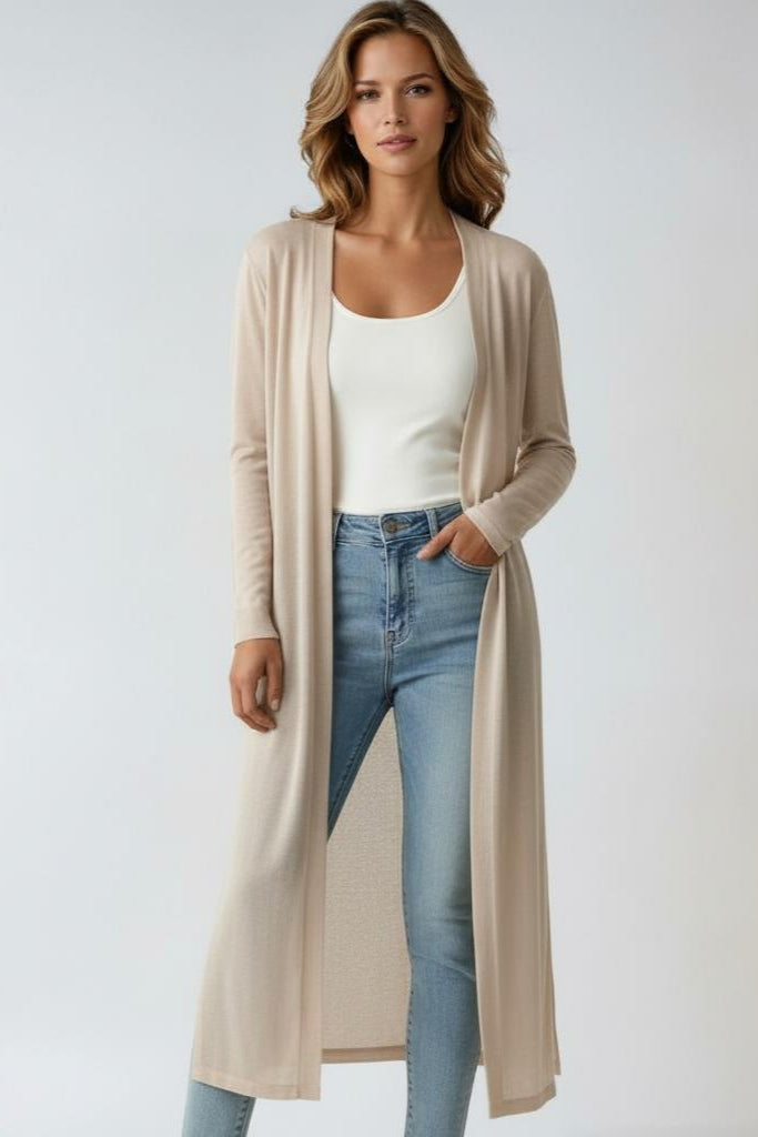 LIGHTWEIGHT LONG CARDIGAN – SOFT KNIT