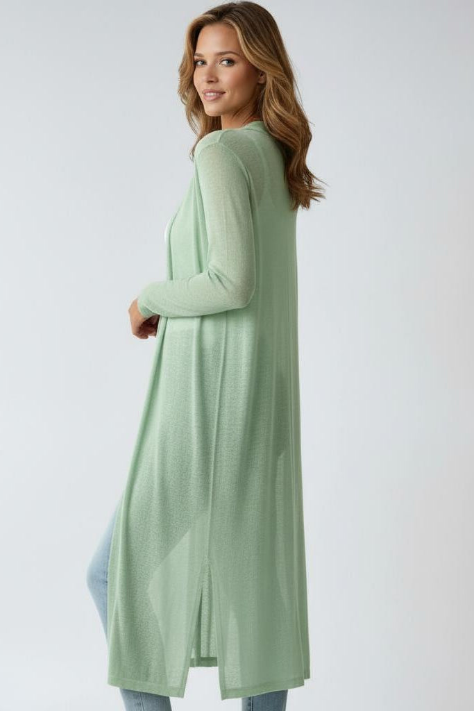 LIGHTWEIGHT LONG CARDIGAN – SOFT KNIT