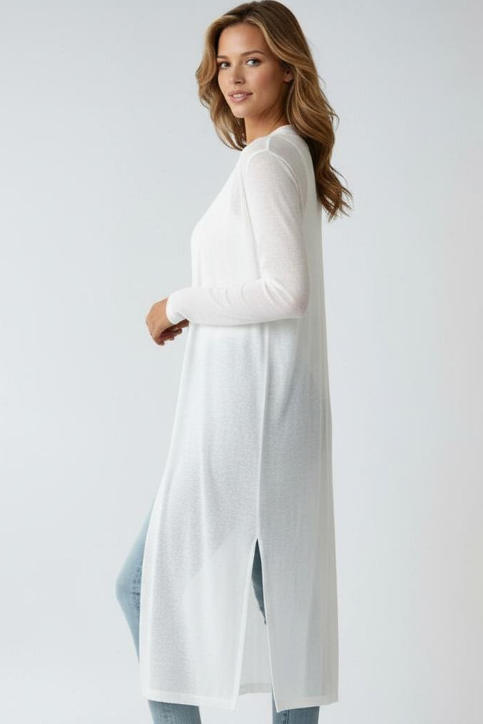 LIGHTWEIGHT LONG CARDIGAN – SOFT KNIT