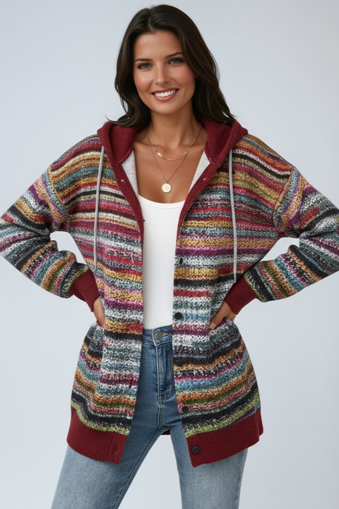 PLAID JACKET | HOODED OVERSIZED COAT