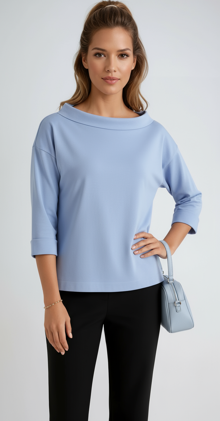 MODERN MINIMAL | RELAXED BOAT NECK TOP
