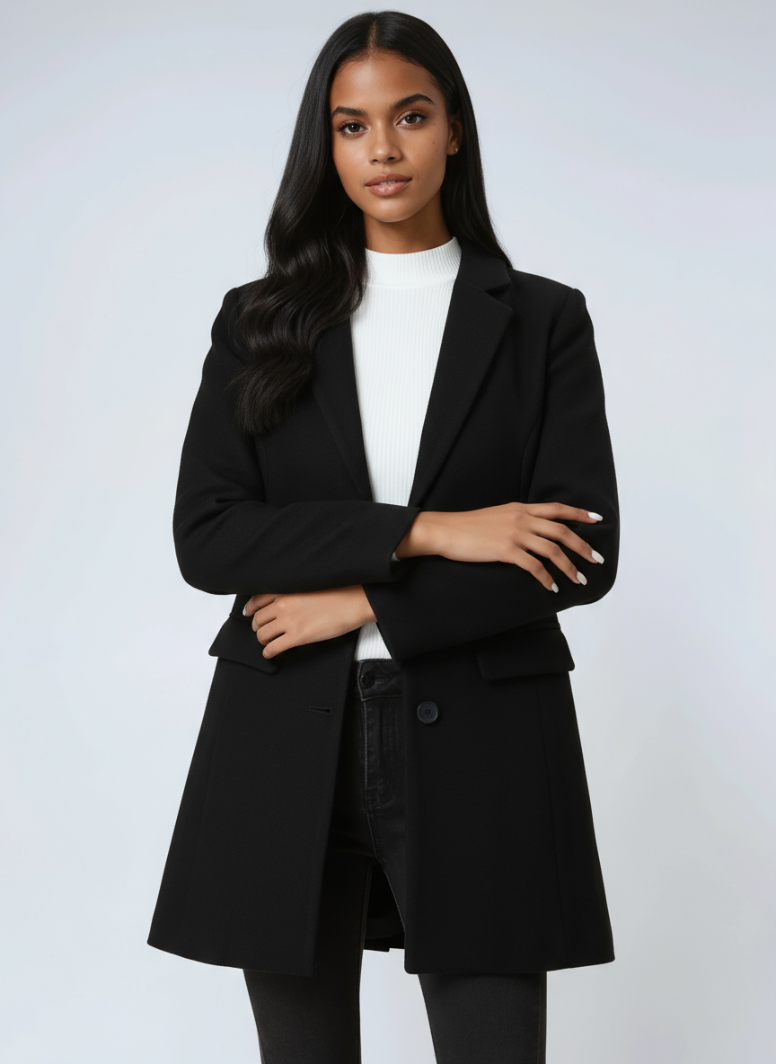 WOMEN’S WOOL COAT | TAILORED LONG WINTER JACKET