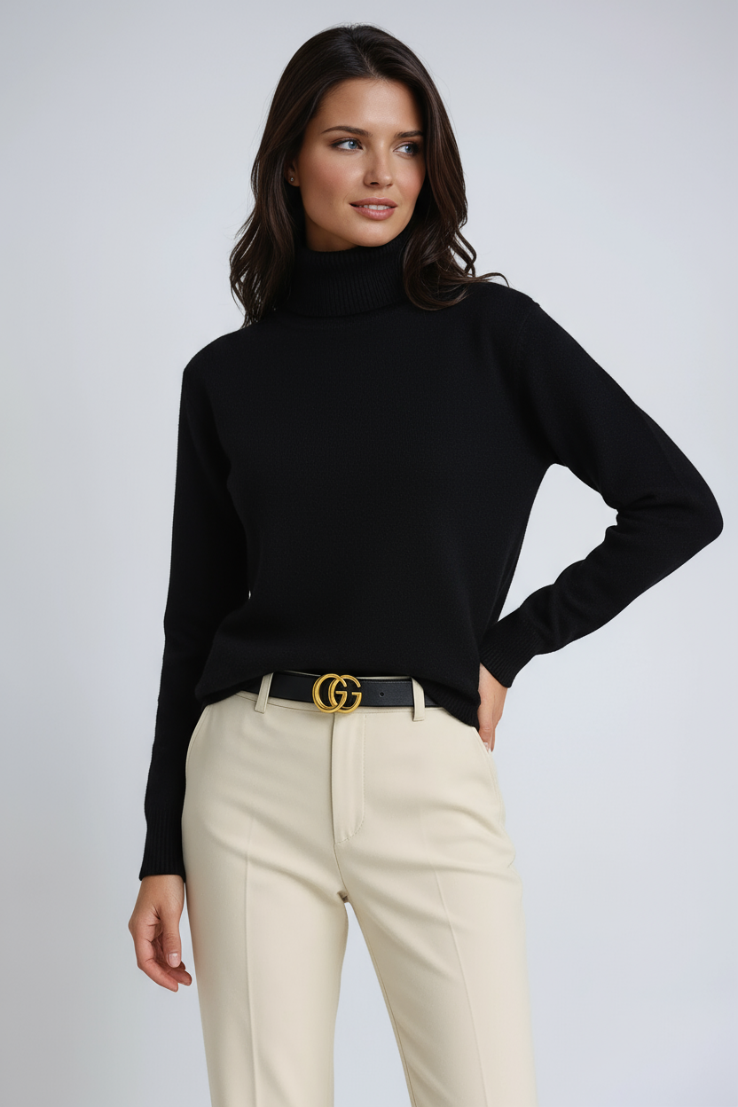 CASHMERE TURTLENECK JUMPER
