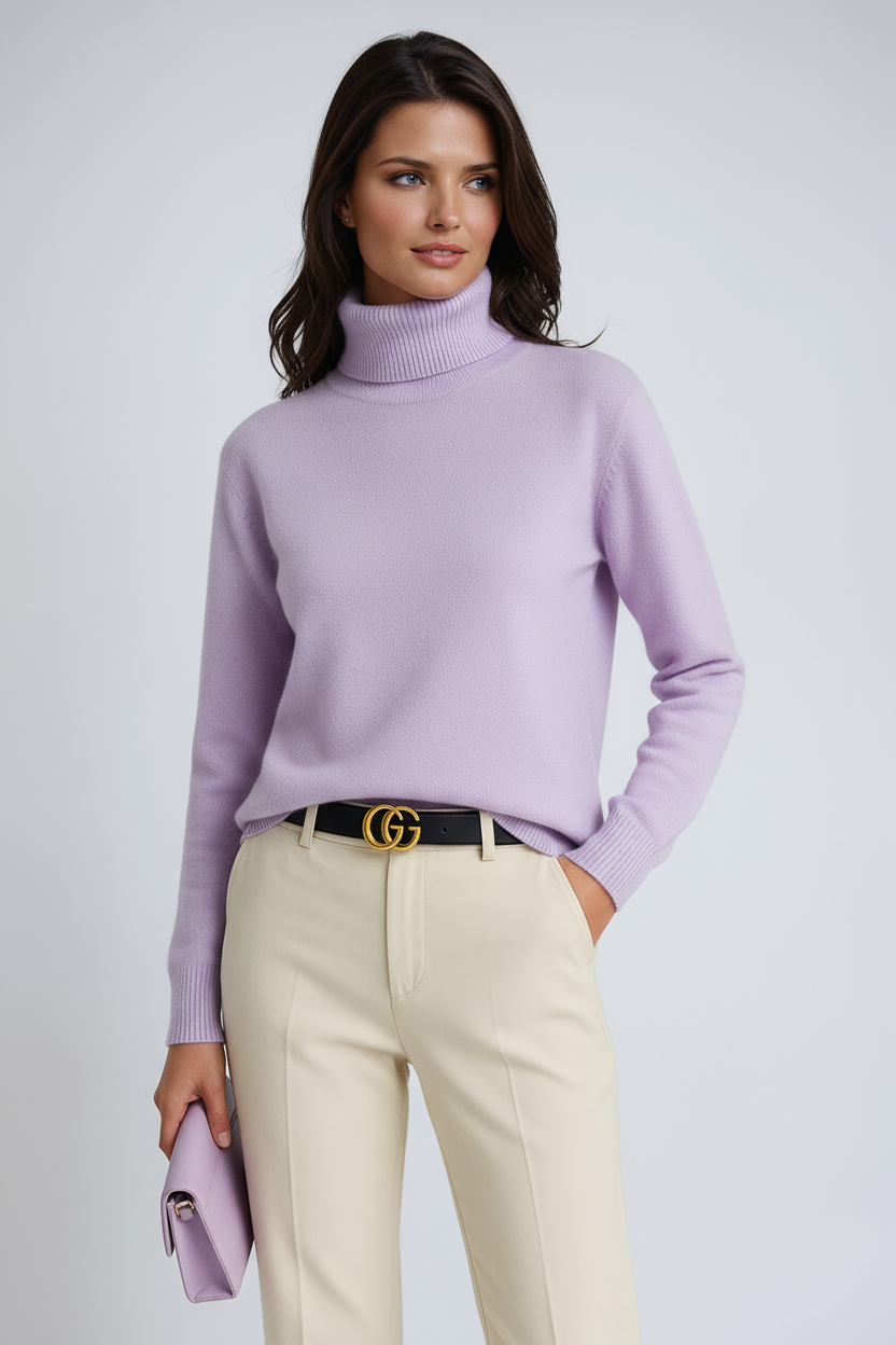 CASHMERE TURTLENECK JUMPER