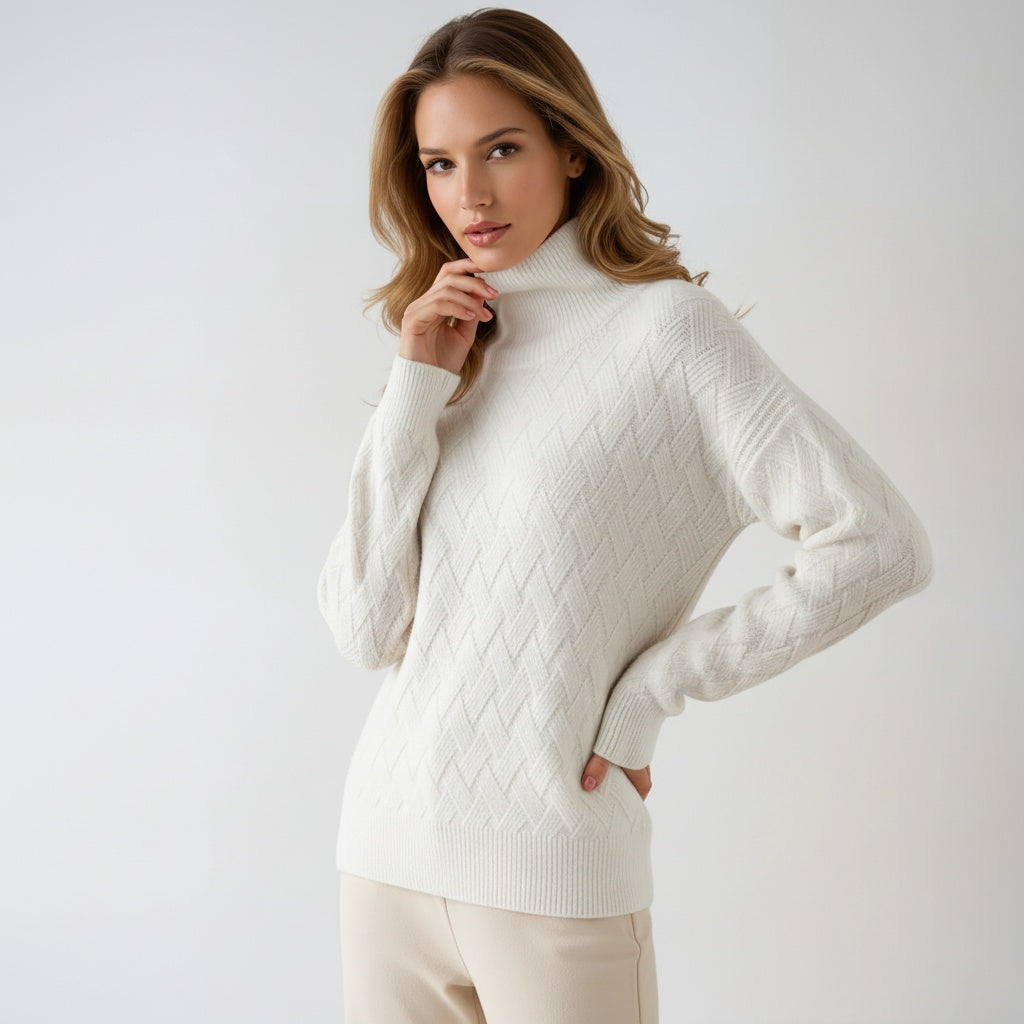 CASHMERE KNIT SWEATER – CREW NECK