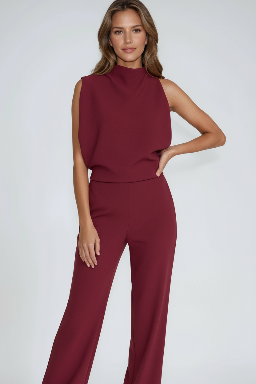 MODERN ELEGANCE | ASYMMETRIC ONE-SHOULDER JUMPSUIT