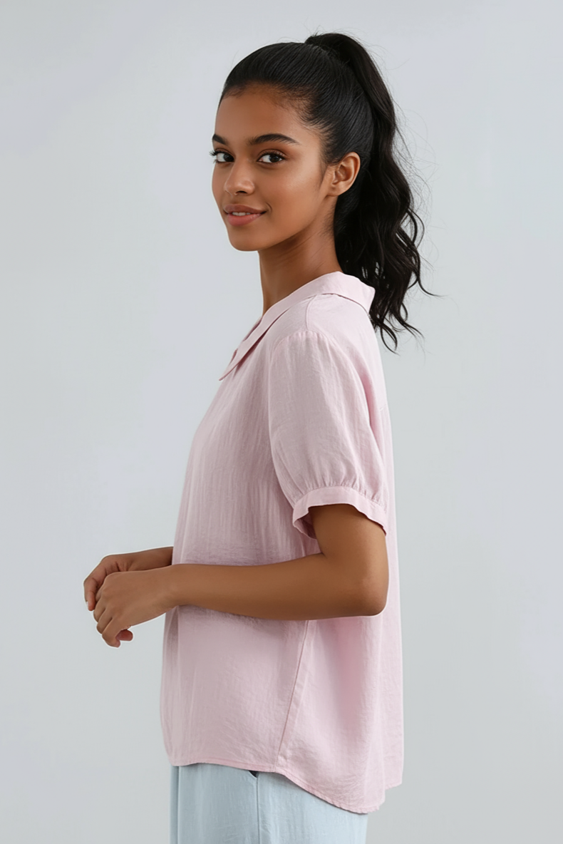 SOFT CHARM | PETER PAN COLLAR BLOUSE