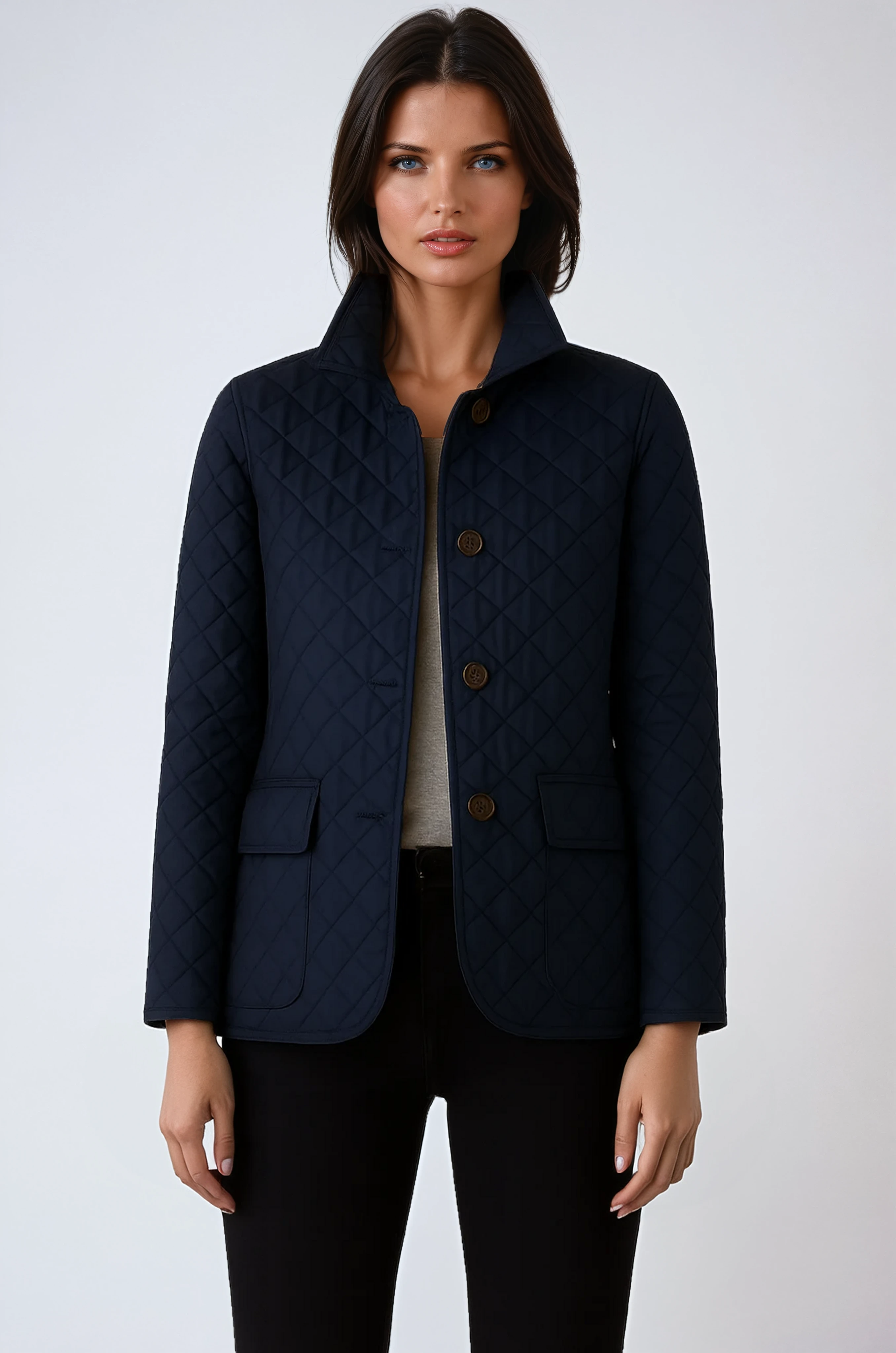 QUILTED JACKET | LIGHTWEIGHT BUTTON COAT