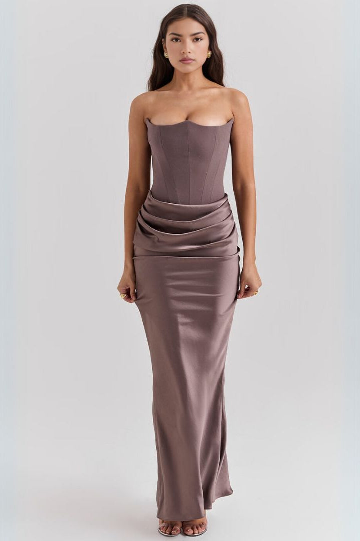 LADIES DRESSING GOWN | EVENING DRESS WITH CORSET FIT