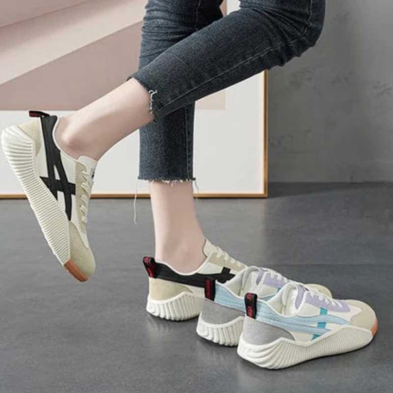 CHUNKY SNEAKERS | RETRO LACE UP CASUAL TRAINERS