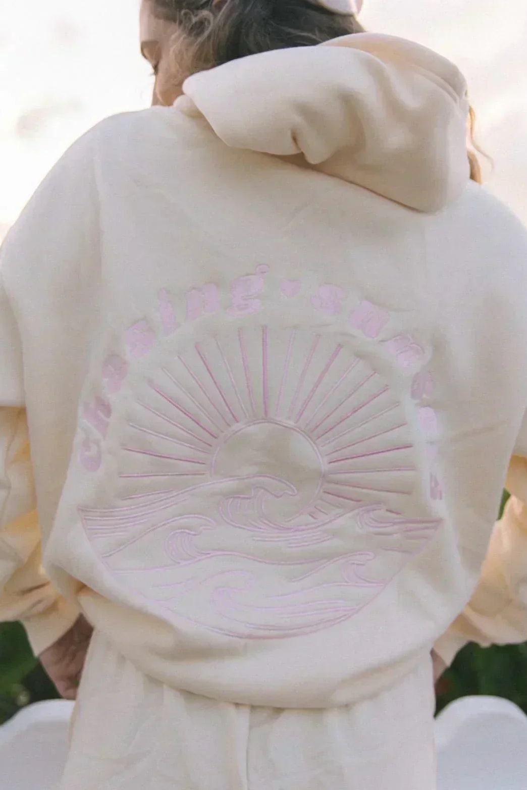 OVERSIZED HOODIE WITH SURF BACK PRINT