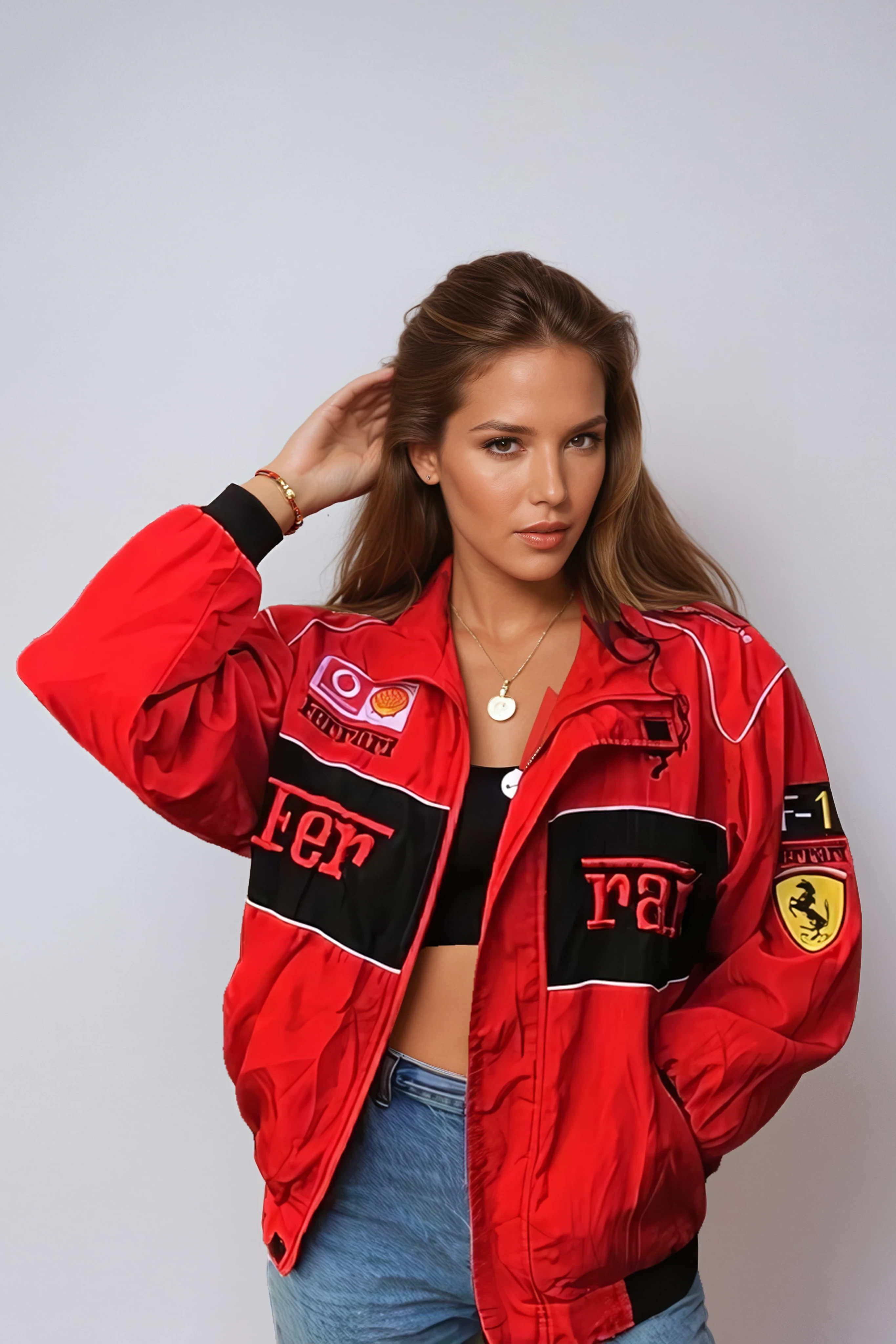 FERRARI RACING OVERSIZED BOMBER JACKET