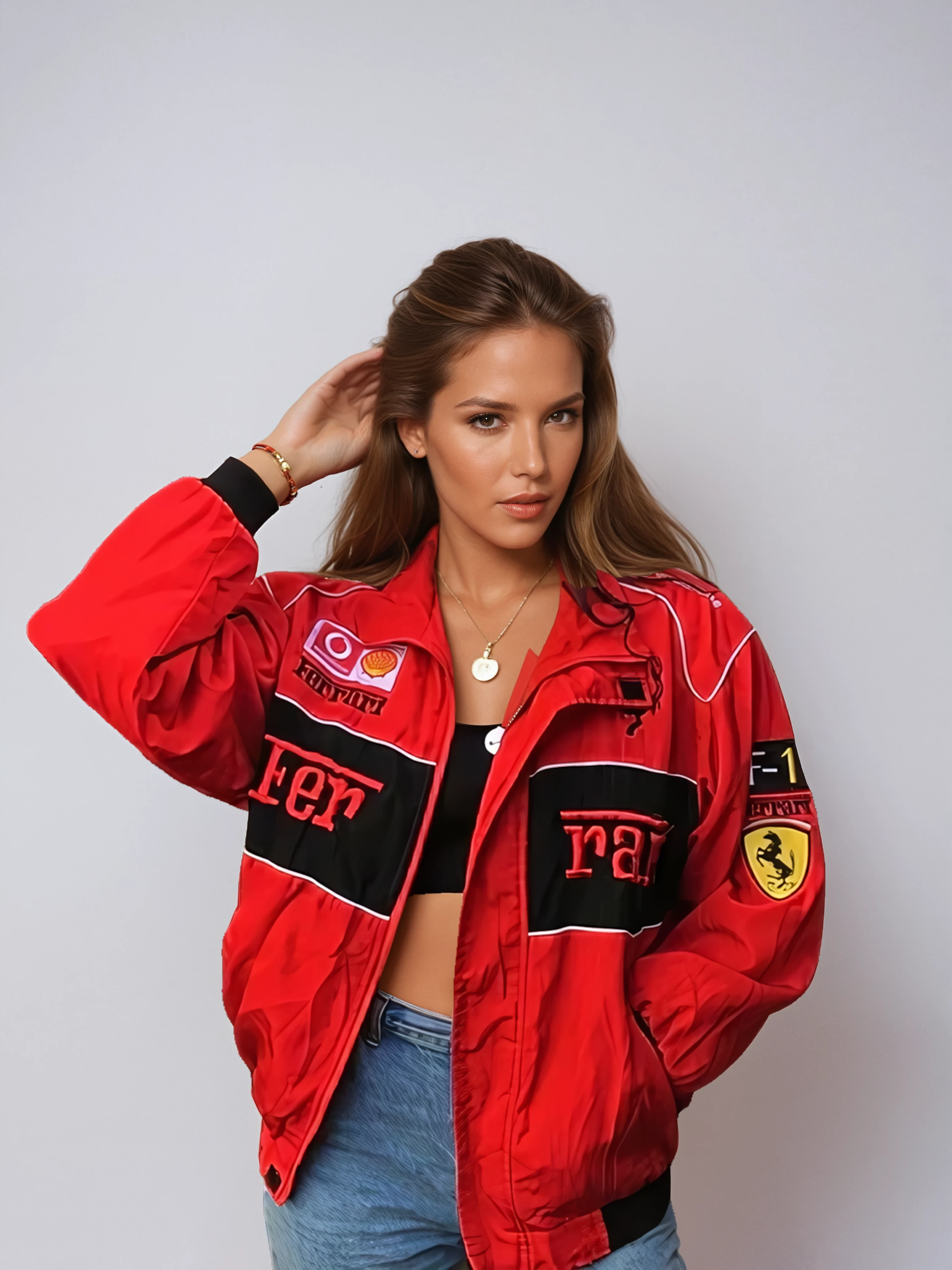 FERRARI RACING OVERSIZED BOMBER JACKET