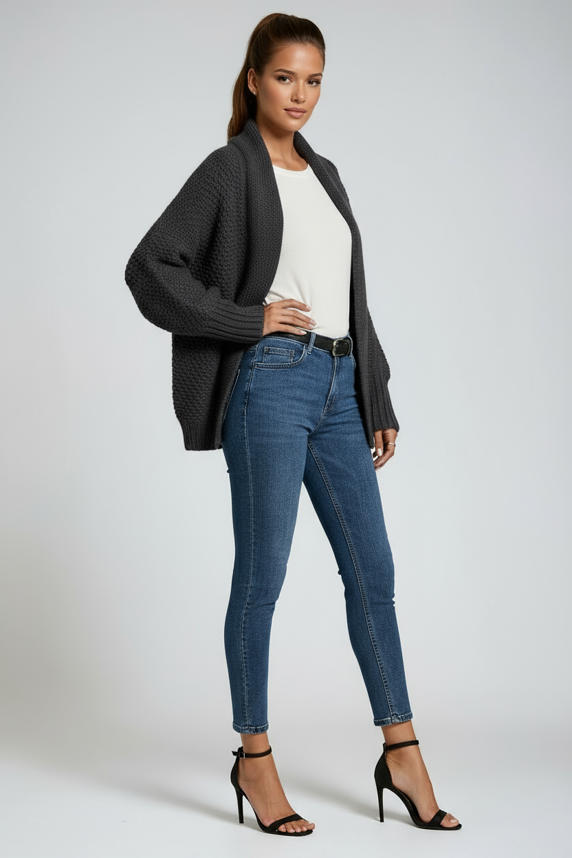 OVERSIZED KNITTED CARDIGAN