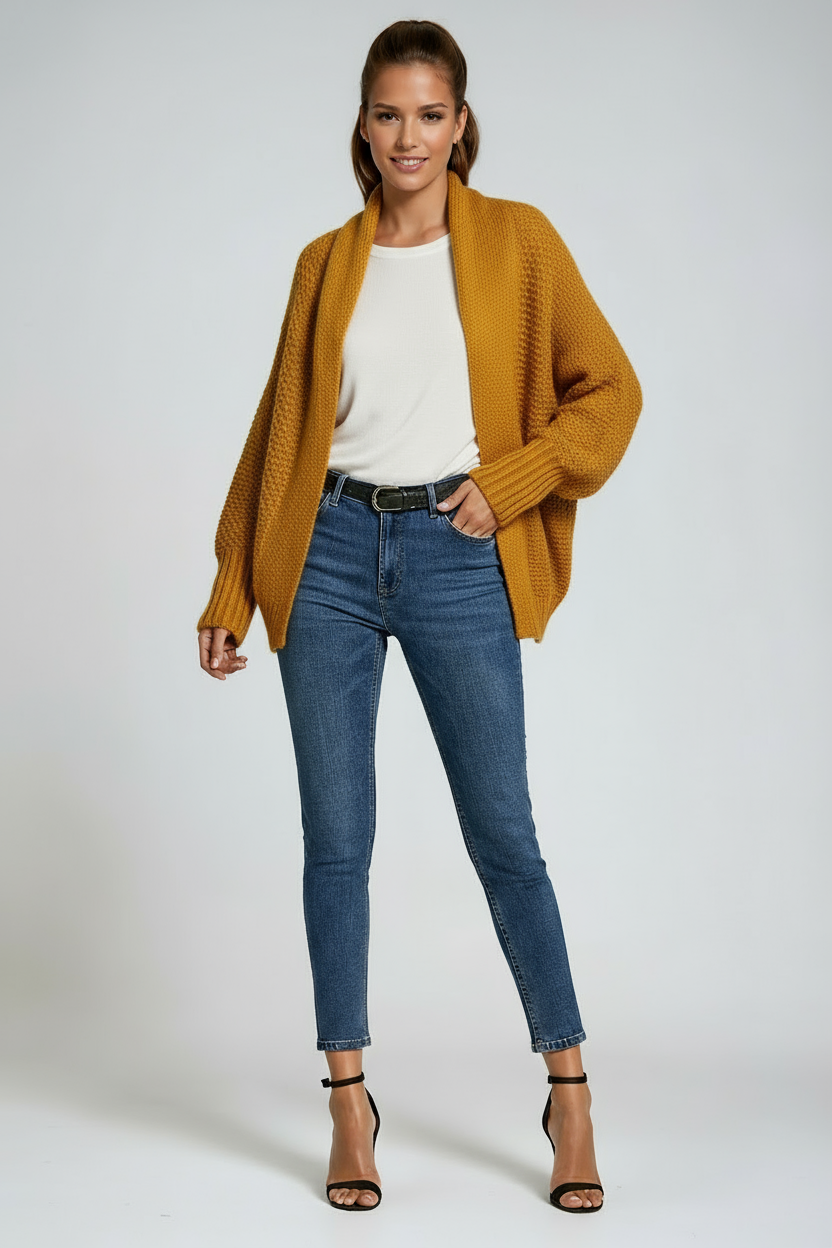 OVERSIZED KNITTED CARDIGAN