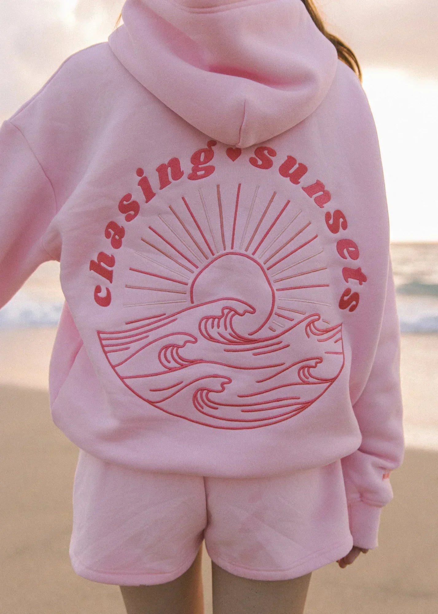 OVERSIZED HOODIE WITH SURF BACK PRINT