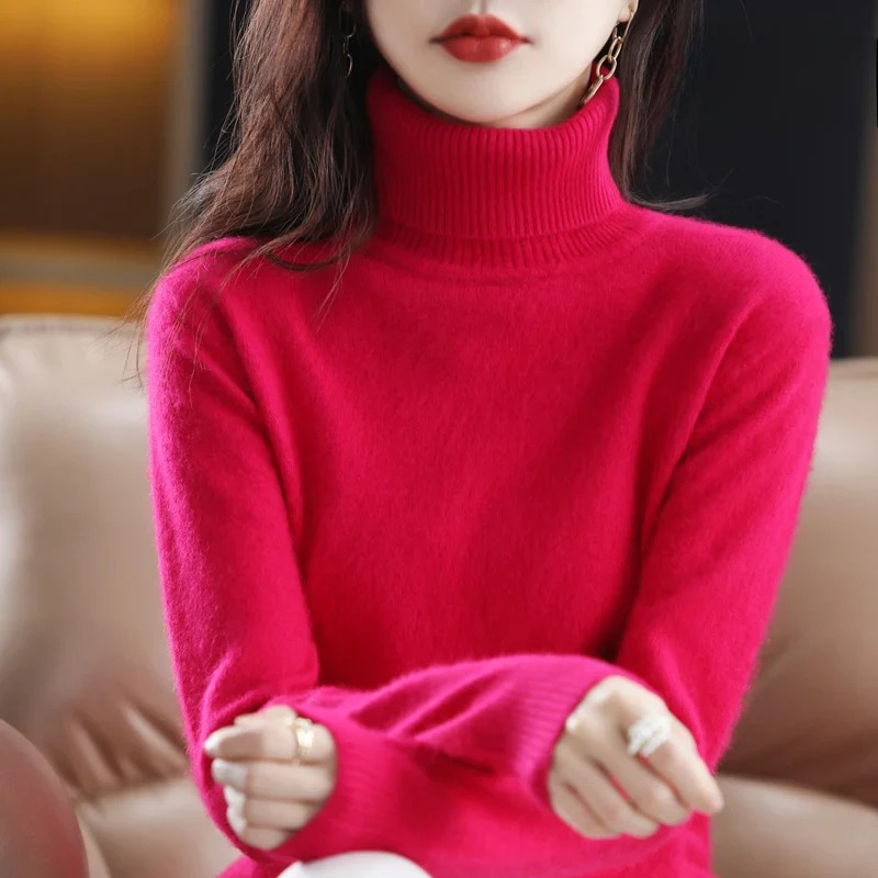 CASHMERE TURTLENECK JUMPER