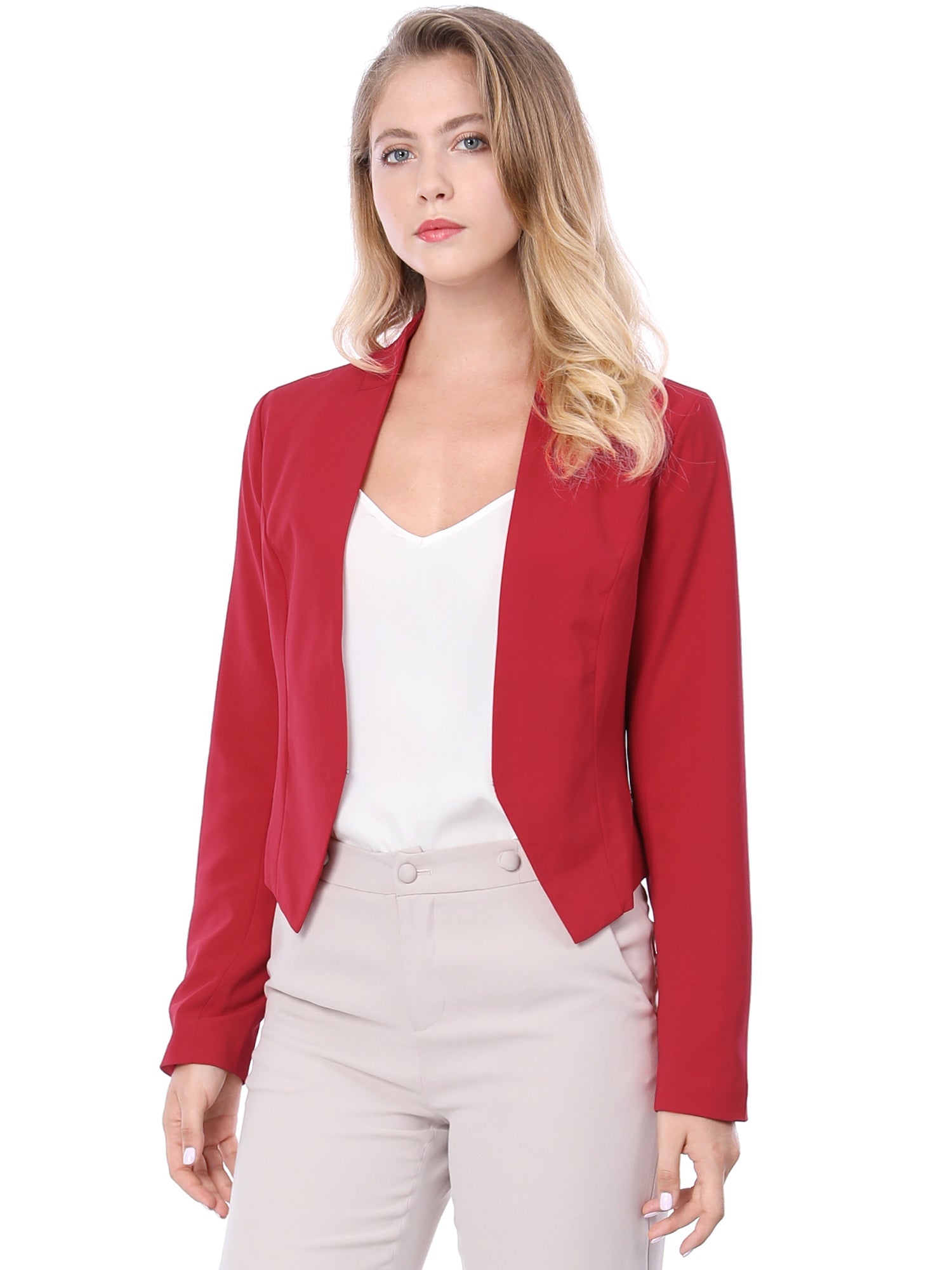 CROPPED OFFICE BLAZER JACKET