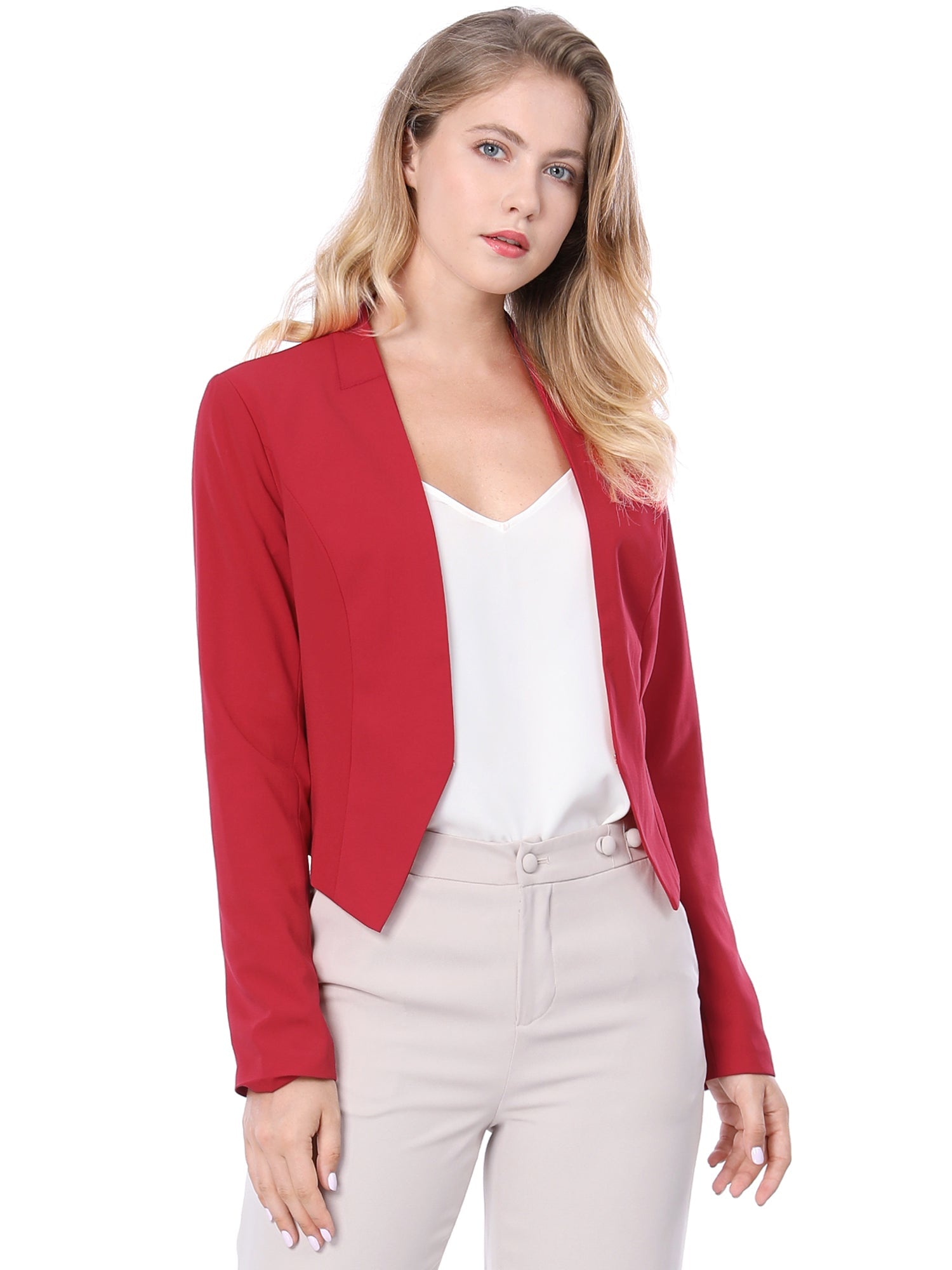 CROPPED OFFICE BLAZER JACKET