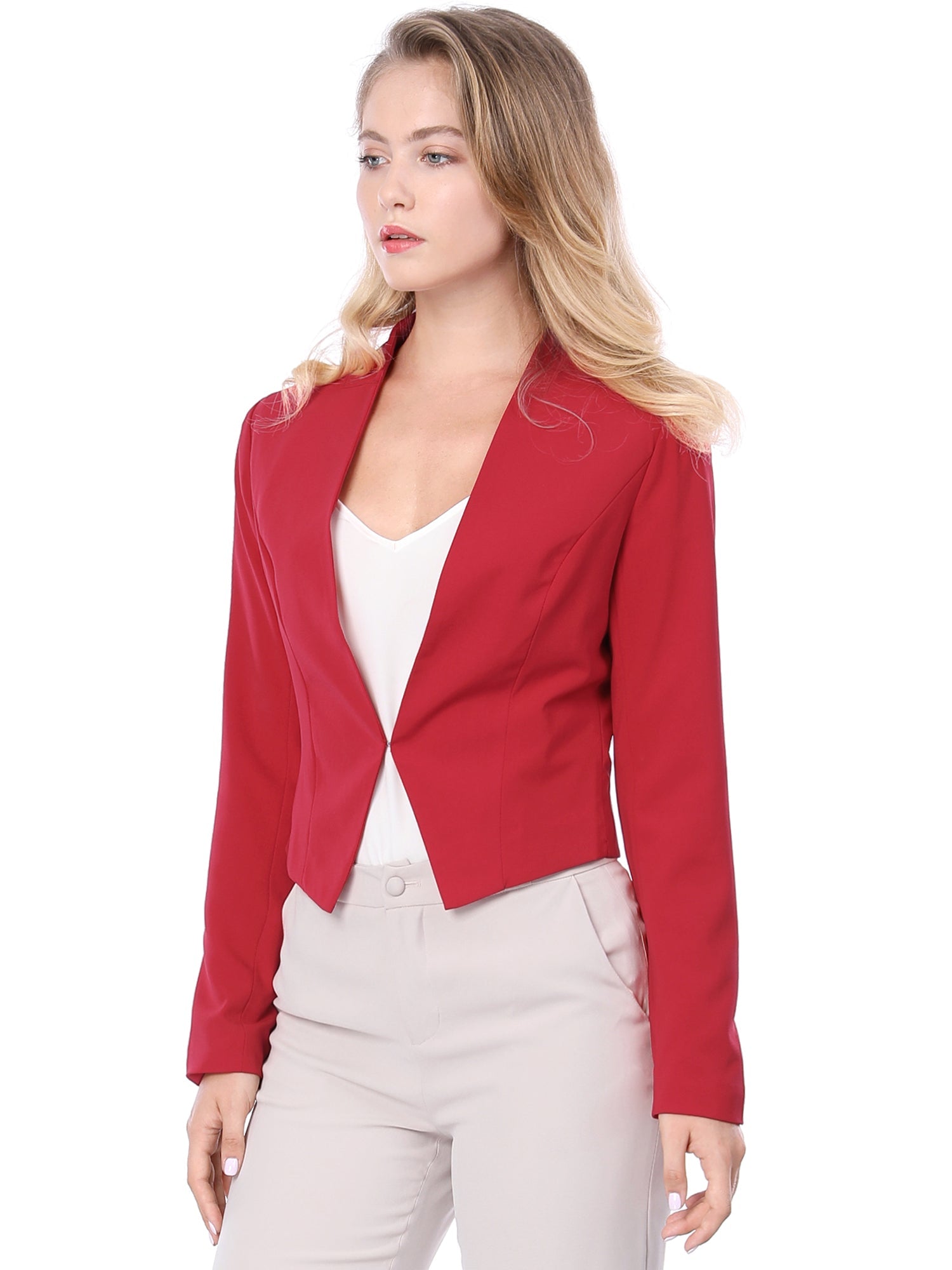 CROPPED OFFICE BLAZER JACKET
