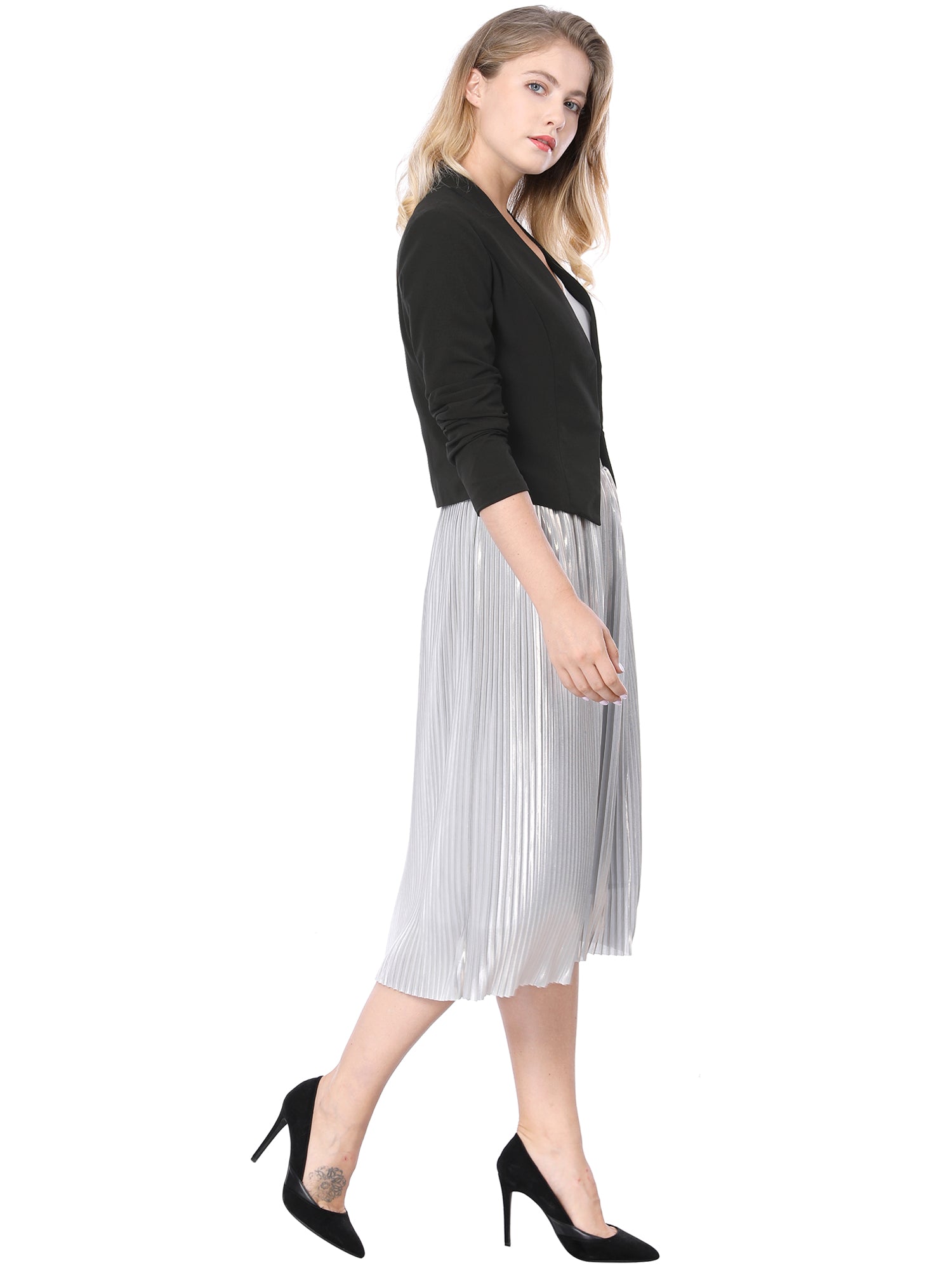CROPPED OFFICE BLAZER JACKET