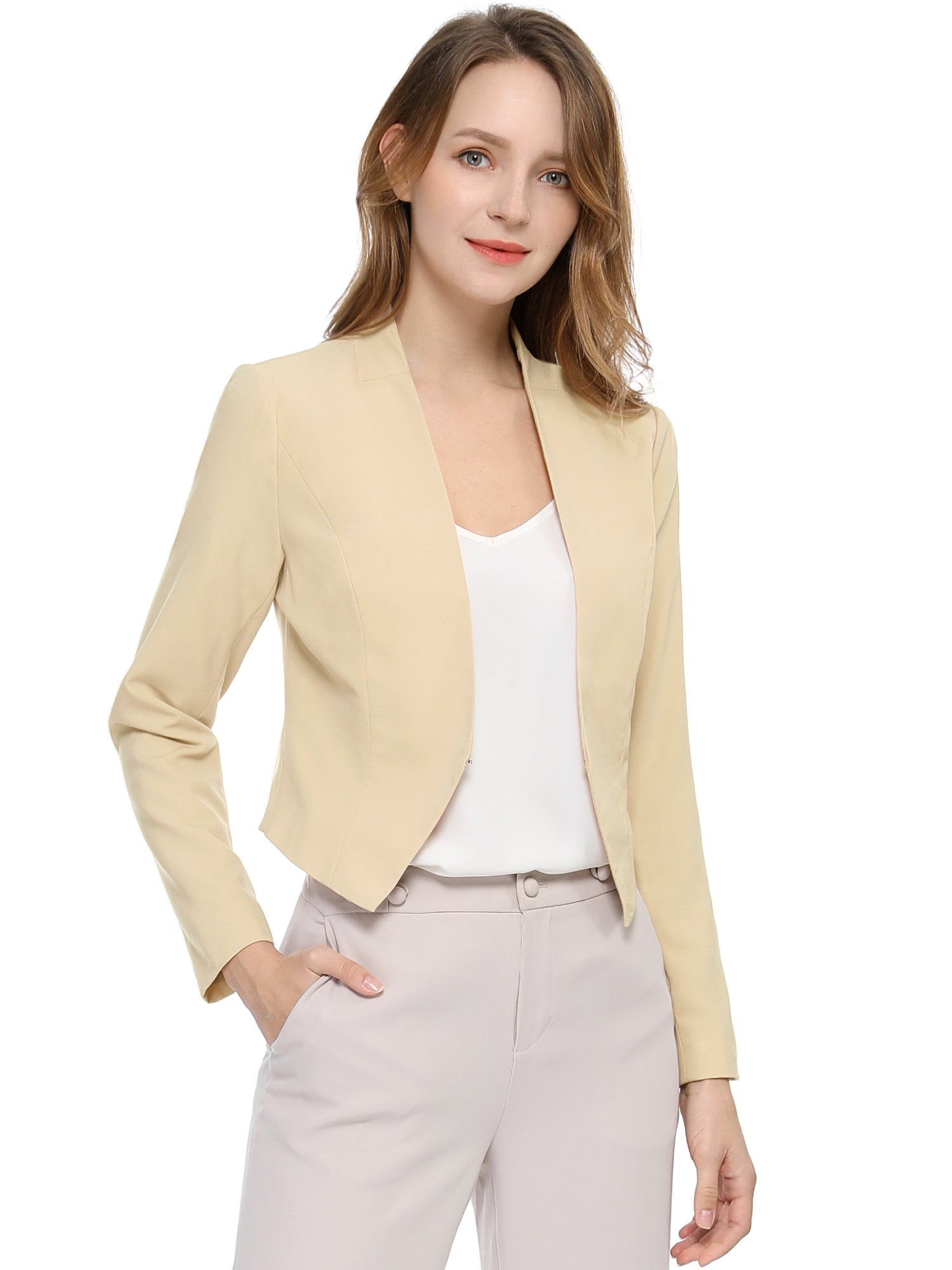 CROPPED OFFICE BLAZER JACKET