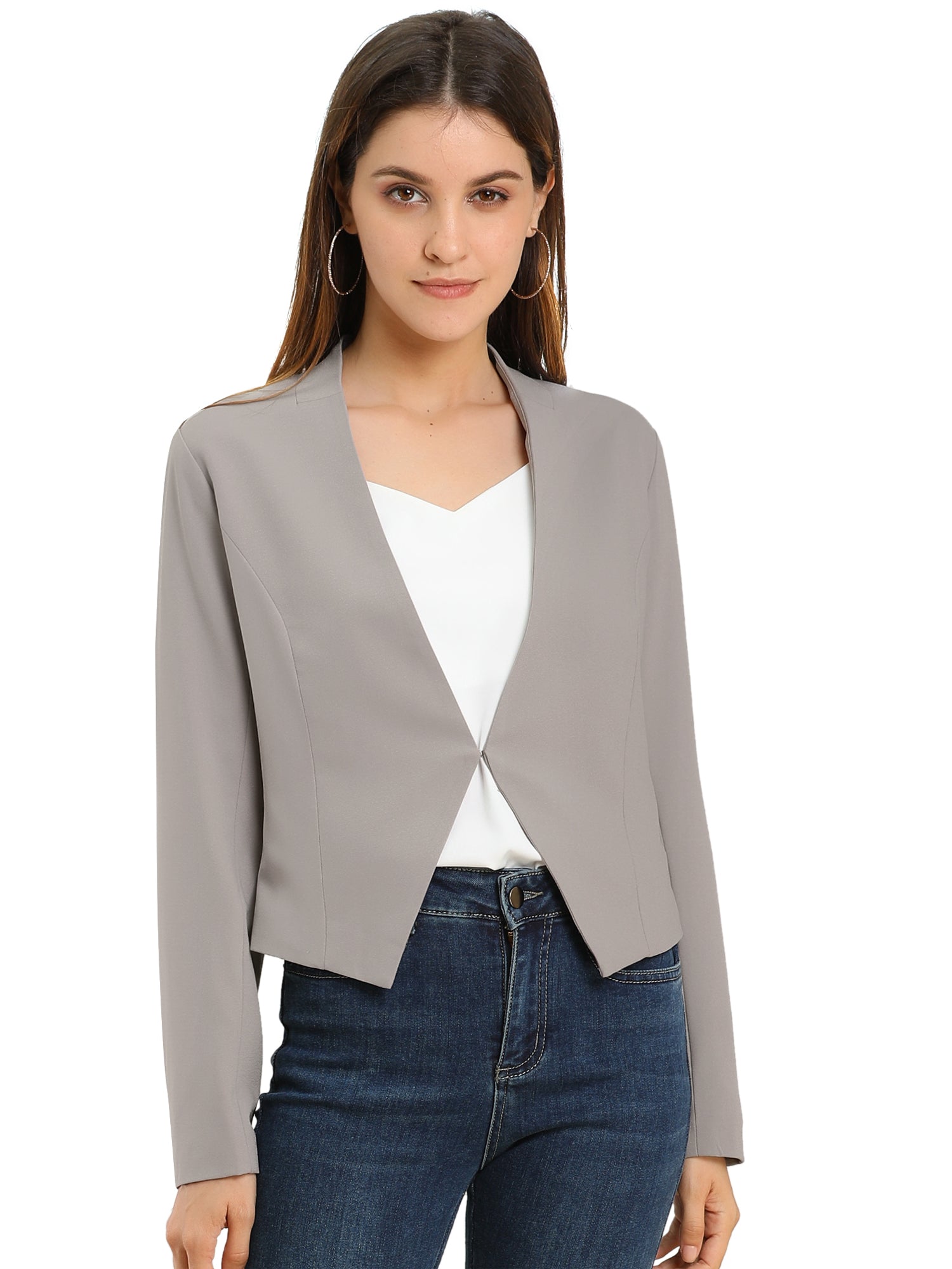CROPPED OFFICE BLAZER JACKET