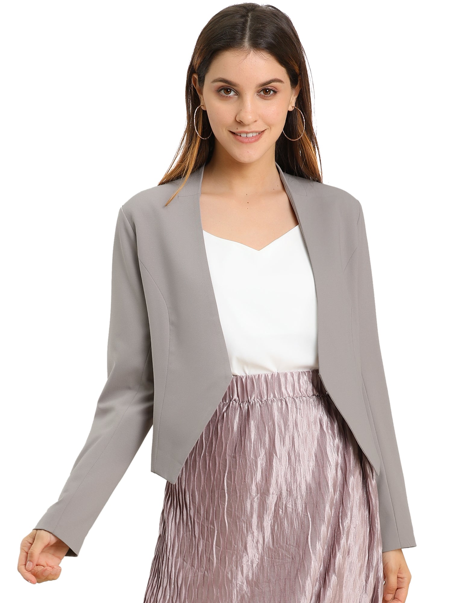 CROPPED OFFICE BLAZER JACKET