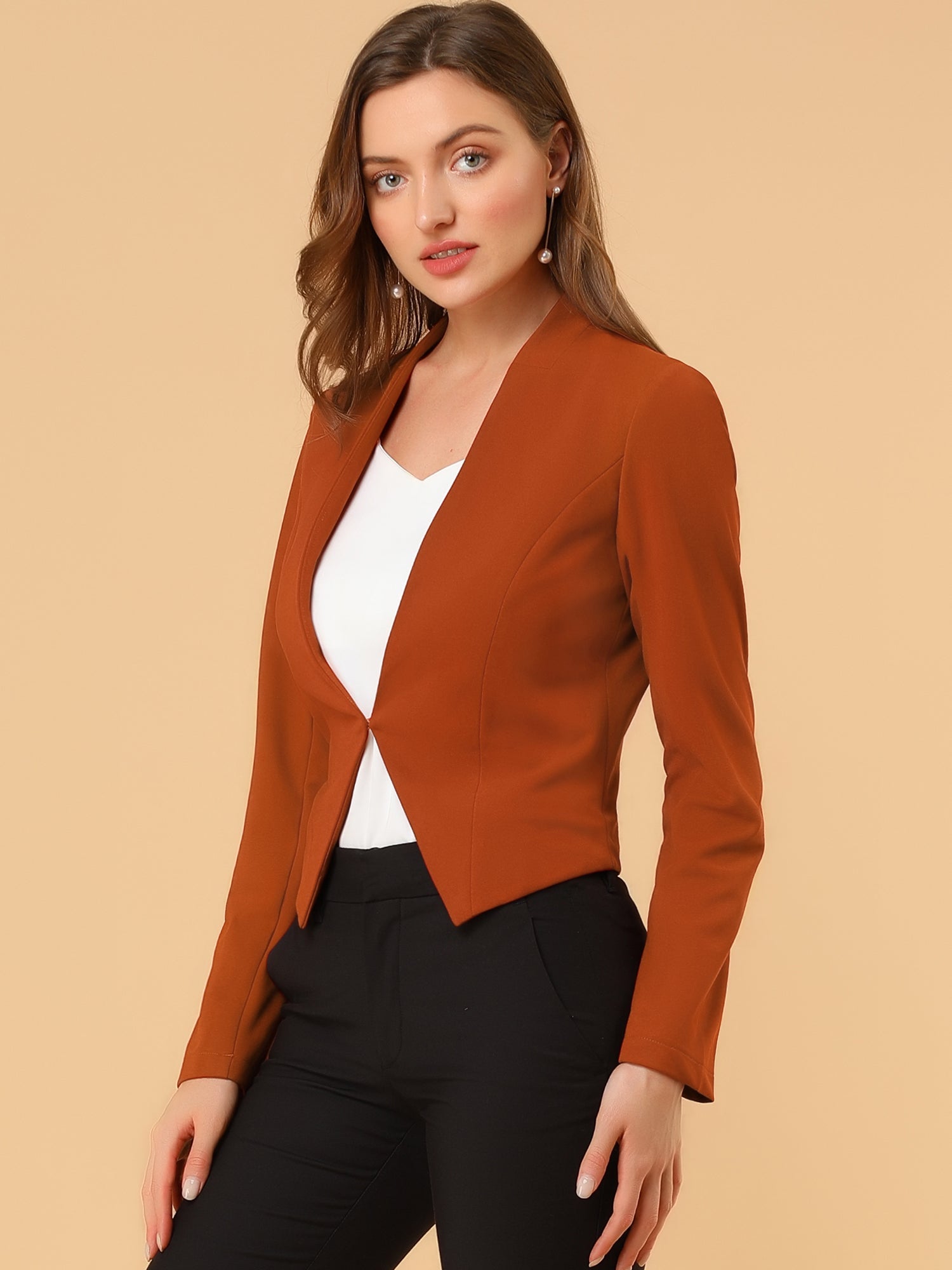 CROPPED OFFICE BLAZER JACKET