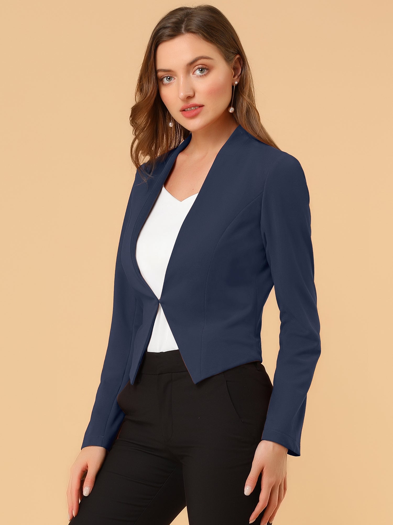 CROPPED OFFICE BLAZER JACKET