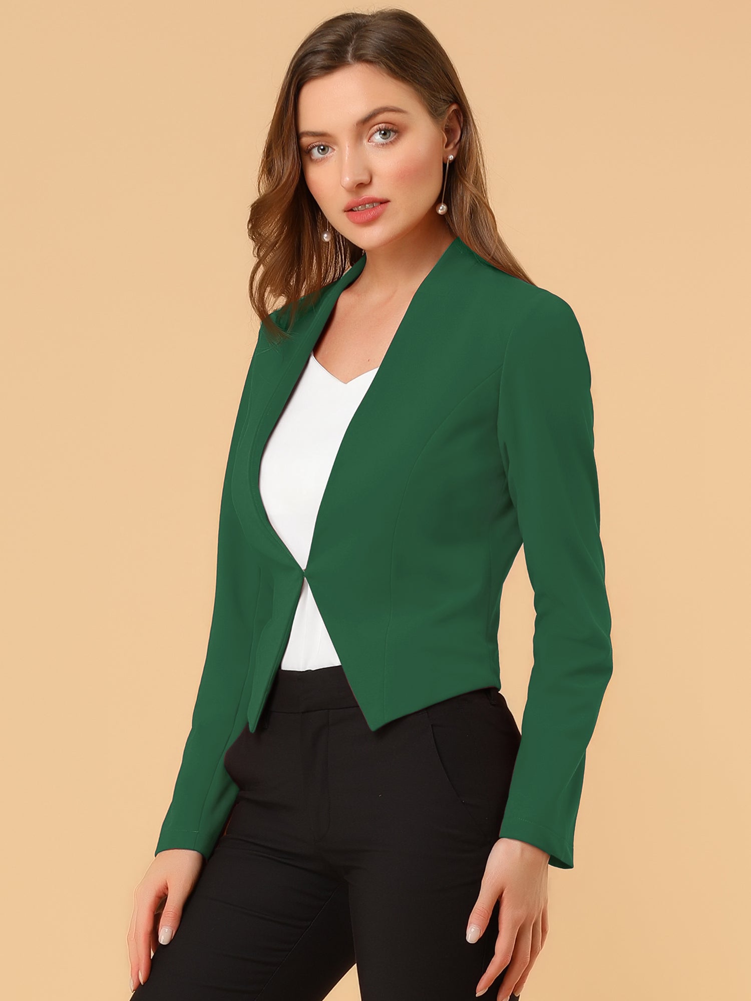 CROPPED OFFICE BLAZER JACKET