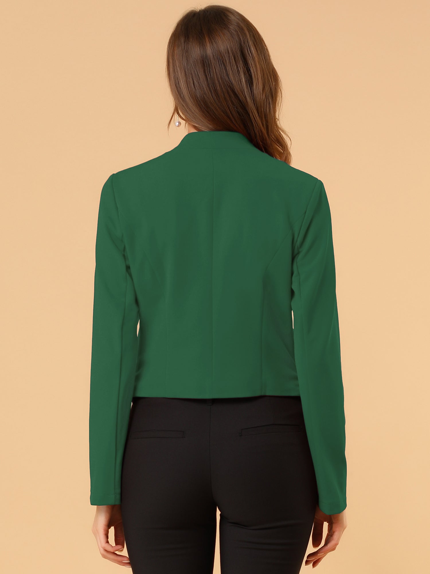 CROPPED OFFICE BLAZER JACKET
